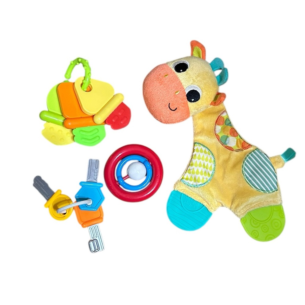 Bright Starts Snuggle Soothing Plush Teether Bundle